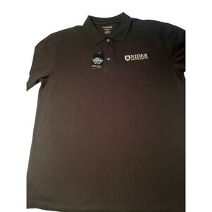Oxford America Mens XXL Black‎ Rider University Veri Cool Polo Shirt